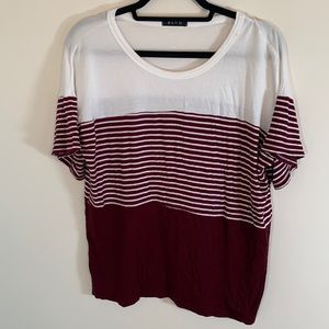 Colorblock Striped Tee